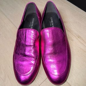 Kenneth Cole Fuchsia Slip-on Loafer Shoes, Size 7.5
